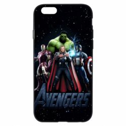 Чехол для iPhone 6/6S Avengers in space - PrintSalon