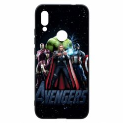 Чехол для Xiaomi Redmi 7 Avengers in space - PrintSalon
