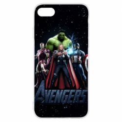 Чехол для iPhone 8 Avengers in space - PrintSalon