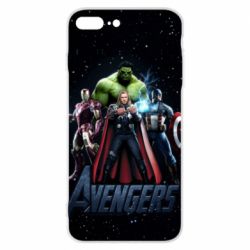 Чехол для iPhone 8 Plus Avengers in space - PrintSalon
