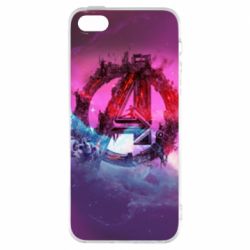 Чохол для iphone 5/5S/SE Avengers logo and space - PrintSalon