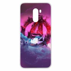 Чохол для Xiaomi Pocophone F1 Avengers logo and space - PrintSalon