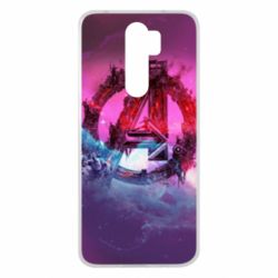Чехол для Xiaomi Redmi Note 8 Pro Avengers logo and space