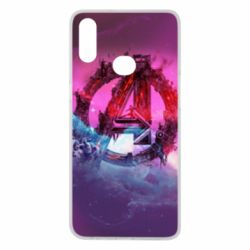 Чехол для Samsung A10s Avengers logo and space