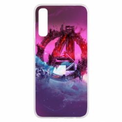 Чохол для Samsung A50 Avengers logo and space - PrintSalon