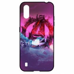 Чехол для Samsung A01/M01 Avengers logo and space