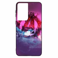 Чехол для Samsung S21 Avengers logo and space