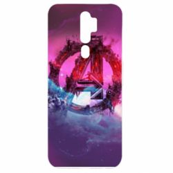 Чехол для Oppo A5/A9 2020 Avengers logo and space