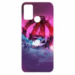 Чехол для Oppo A52/A72/A92 Avengers logo and space