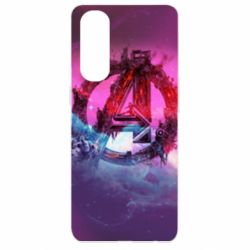 Чохол для Oppo Reno 4 Pro Avengers logo and space - PrintSalon
