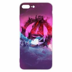 Чохол для iPhone 8 Plus Avengers logo and space - PrintSalon
