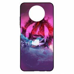 Чехол для Xiaomi Redmi Note 9 5G/Redmi Note 9T Avengers logo and space