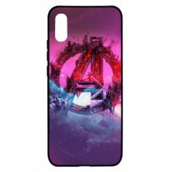 Чехол для Xiaomi Redmi 9a Avengers logo and space