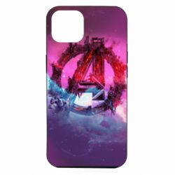 Чохол для iPhone 14 Avengers logo and space - PrintSalon