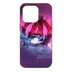 Чохол для iPhone 14 Pro Avengers logo and space - PrintSalon