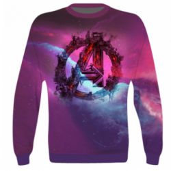 3D світшот Avengers logo and space - PrintSalon