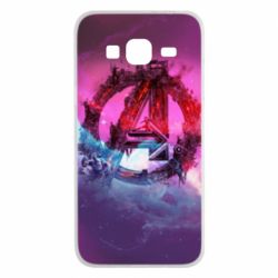 Чохол для Samsung J3 2016 Avengers logo and space - PrintSalon