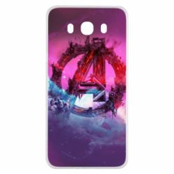 Чохол для Samsung J7 2016 Avengers logo and space - PrintSalon