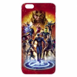 Чехол для iPhone 6 Plus/6S Plus Avengers on fire - PrintSalon