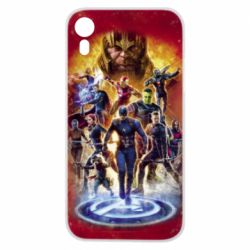 Чехол для iPhone XR Avengers on fire - PrintSalon