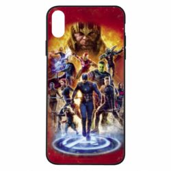 Чехол для iPhone Xs Max Avengers on fire - PrintSalon