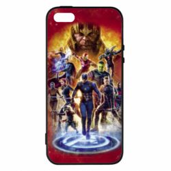 Чехол для iPhone5/5S/SE Avengers on fire - PrintSalon