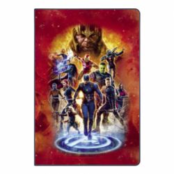 Блокнот с принто Avengers on fire - PrintSalon