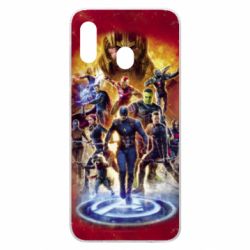 Чехол для Samsung A30 Avengers on fire - PrintSalon