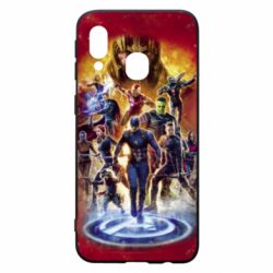 Чехол для Samsung A40 Avengers on fire - PrintSalon