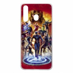 Чехол для Samsung A60 Avengers on fire - PrintSalon