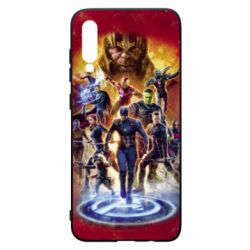 Чехол для Samsung A70 Avengers on fire - PrintSalon