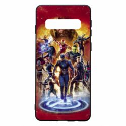 Чехол для Samsung S10 Avengers on fire - PrintSalon