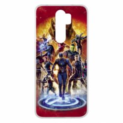 Чехол для Xiaomi Redmi Note 8 Pro Avengers on fire - PrintSalon