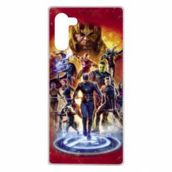 Чехол для Samsung Note 10 Avengers on fire - PrintSalon