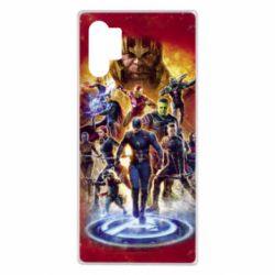 Чехол для Samsung Note 10 Plus Avengers on fire - PrintSalon
