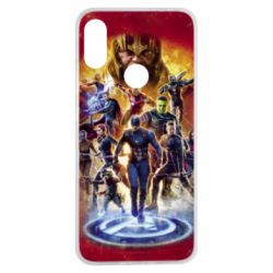 Чехол для Xiaomi Redmi Note 7 Avengers on fire - PrintSalon