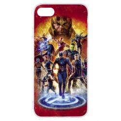 Чехол для iPhone SE 2020 Avengers on fire - PrintSalon