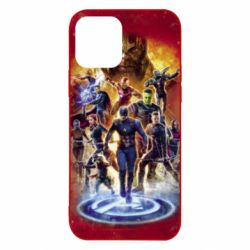 Чехол для iPhone 12 Avengers on fire - PrintSalon