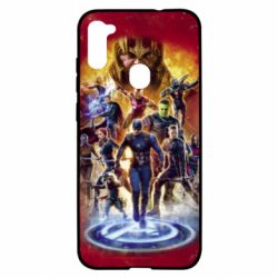 Чехол для Samsung A11/M11 Avengers on fire - PrintSalon
