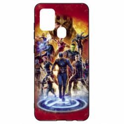 Чехол для Samsung A21s Avengers on fire - PrintSalon