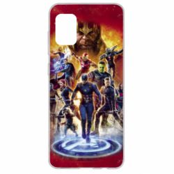 Чехол для Samsung A31 Avengers on fire - PrintSalon