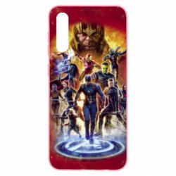 Чехол для Samsung A50 Avengers on fire - PrintSalon