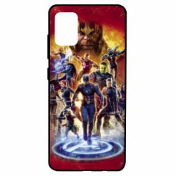 Чехол для Samsung A51 Avengers on fire - PrintSalon