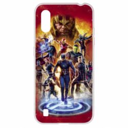 Чехол для Samsung A01/M01 Avengers on fire - PrintSalon