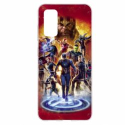 Чехол для Samsung S20 Avengers on fire - PrintSalon