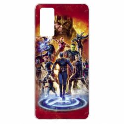 Чехол для Samsung S20 FE Avengers on fire - PrintSalon