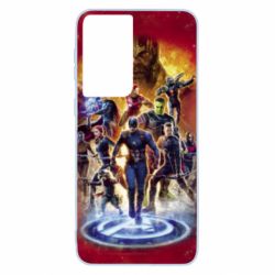 Чехол для Samsung S21 Avengers on fire