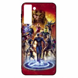 Чехол для Samsung S21+ Avengers on fire - PrintSalon