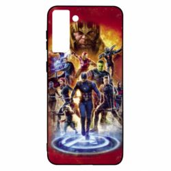 Чехол для Samsung S21 Ultra Avengers on fire - PrintSalon