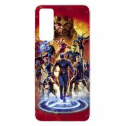 Чехол для Huawei P Smart 2021 Avengers on fire - PrintSalon